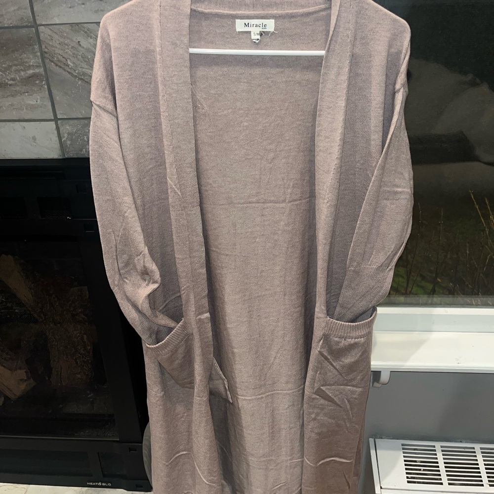 Women's Open Front Cardigan - Light Purple
